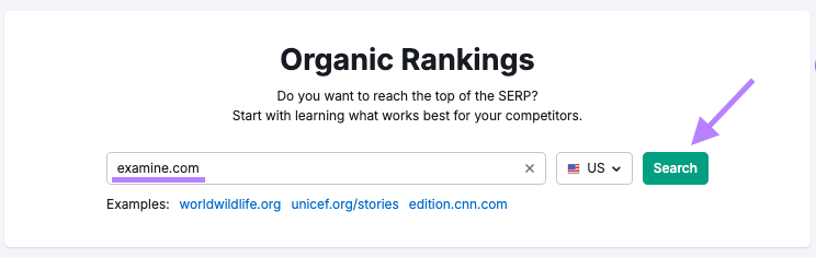 organic rankings