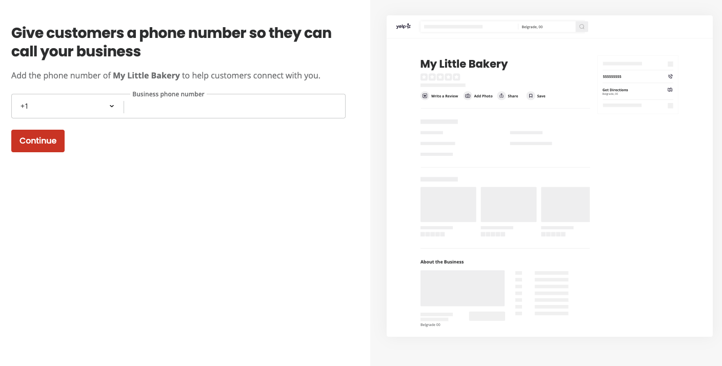 Phone number is added.