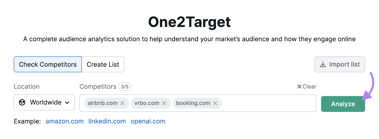 One2Target tool search