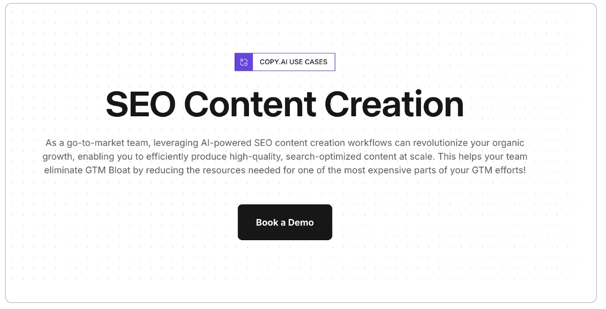 Using Copy.ai for SEO
