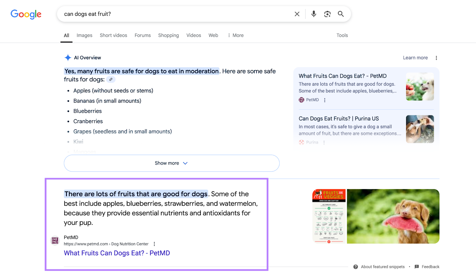 Reviewing Featured Snippets