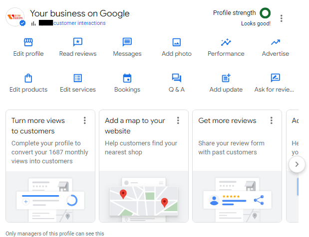 A well-optimized Google Business Profile
