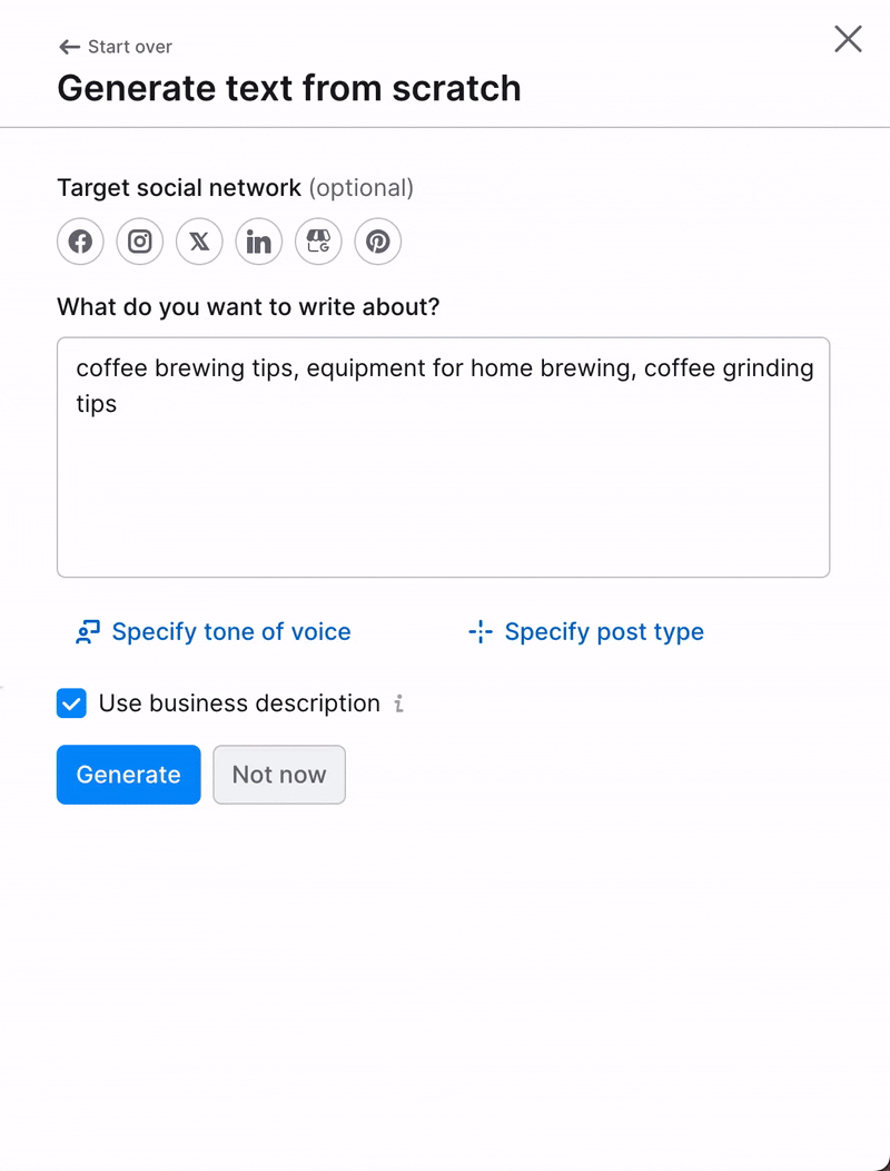 Generate multimedia content for social media image 15