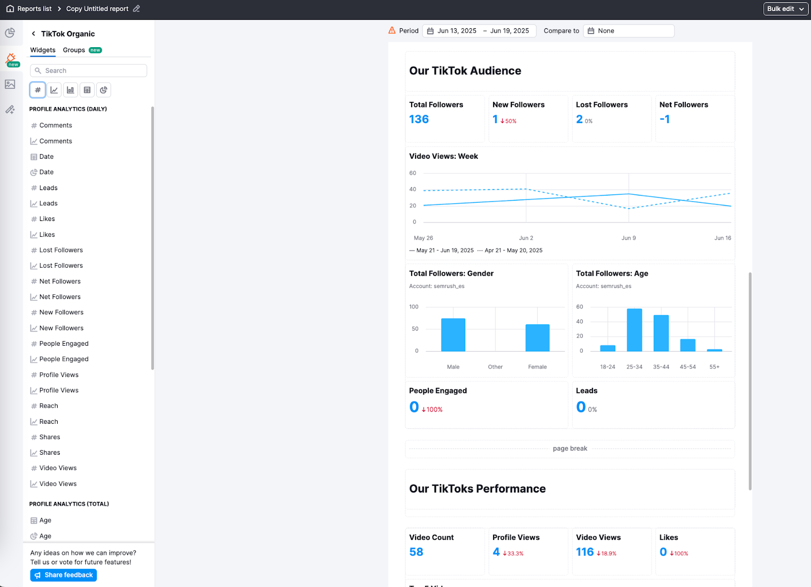 Integrations in My Reports image 31