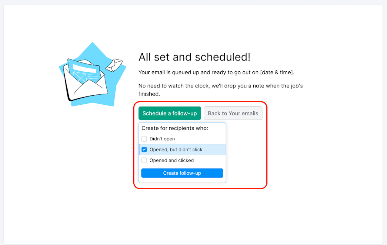 Creating a follow-up image 1