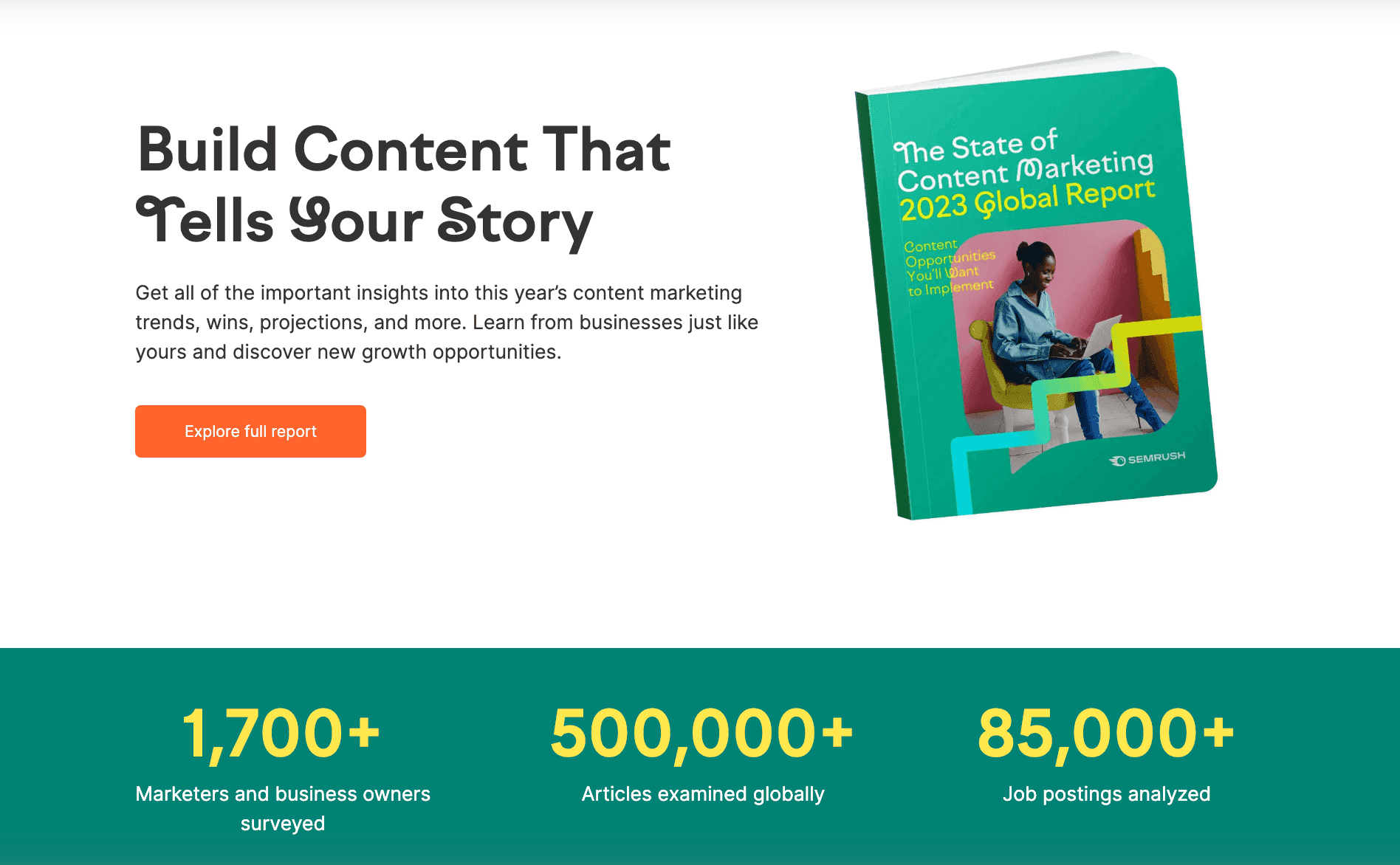 Owned media - leadgen content example from Semrush